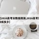 【2016高考分数线预测,2016高考分数线多少】