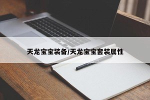 天龙宝宝装备/天龙宝宝套装属性